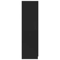 Armadio Nero 80x52x180 cm in Legno Multistrato