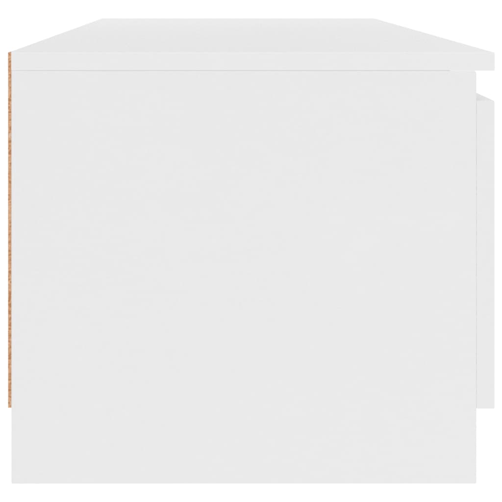 Mobile Porta TV Bianco 140x40x35,5 cm in Legno Multistrato 800648