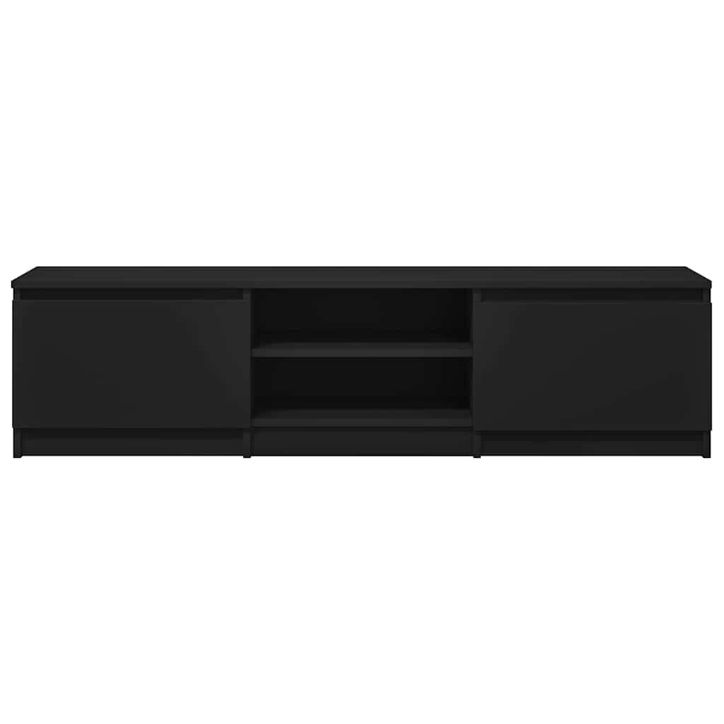 Mobile TV Nero 140x40x35,5 cm in Truciolato