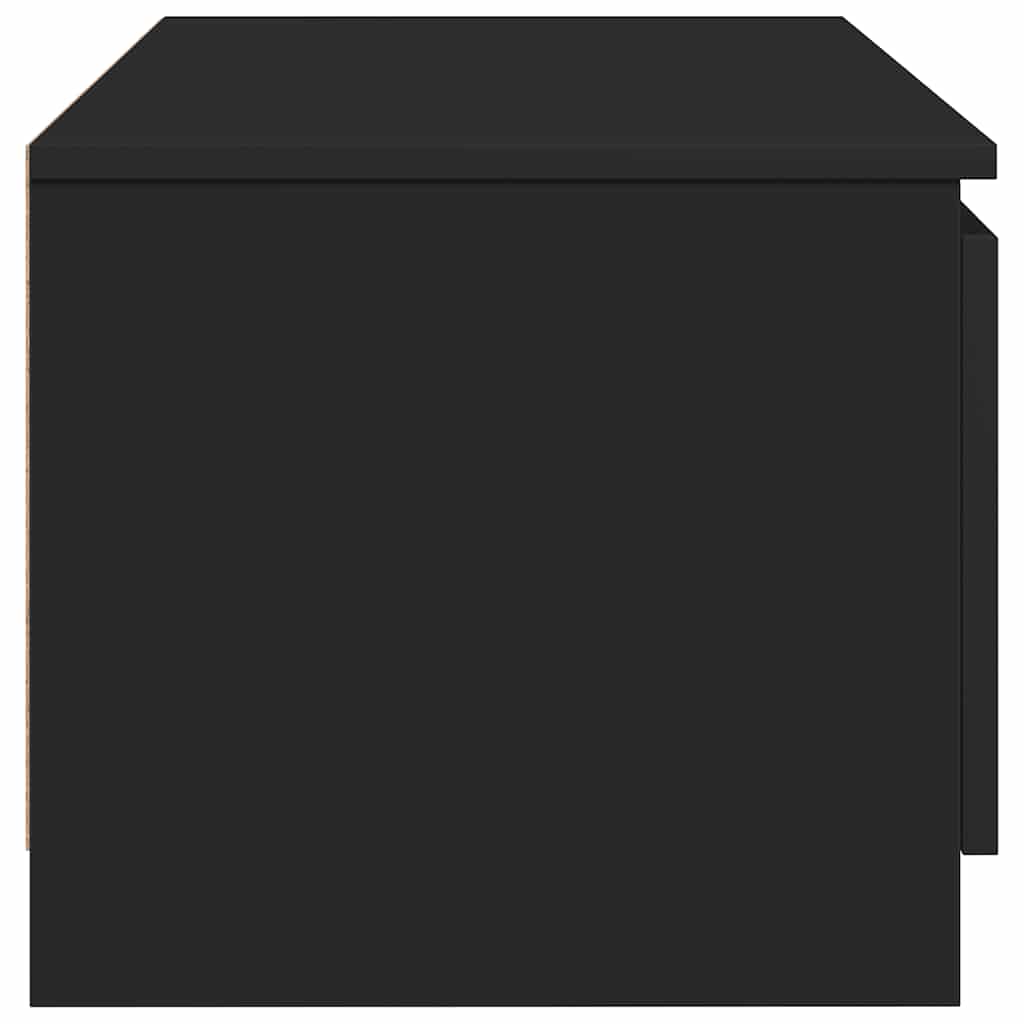 Mobile TV Nero 140x40x35,5 cm in Truciolato