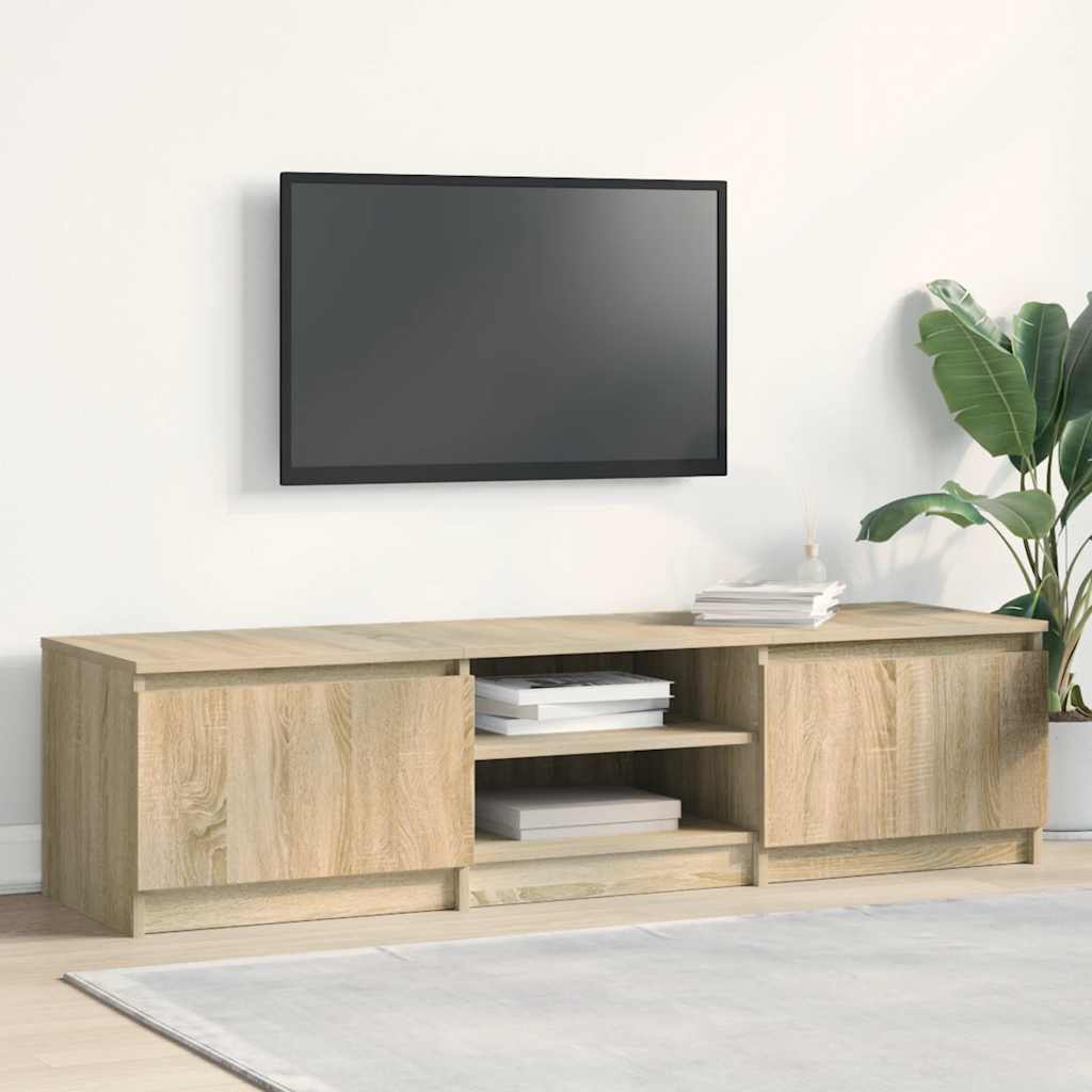 Mobile TV Rovere Sonoma 140x40x35,5 cm in Legno Multistrato 800651