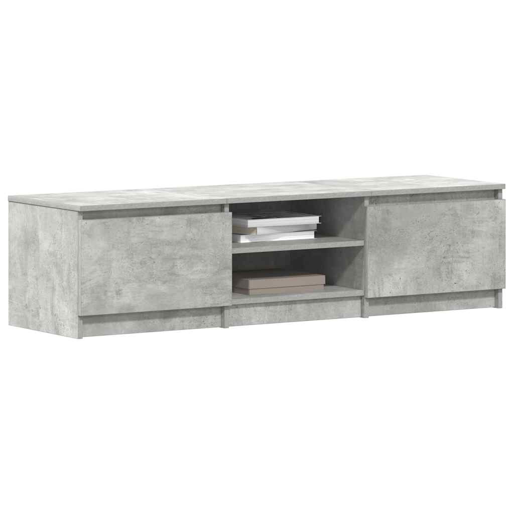 Mobile Porta TV Grigio Cemento 140x40x35,5 cm Legno Multistrato 800652