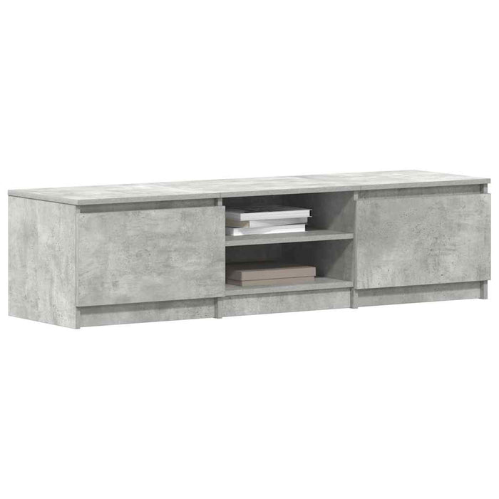Mobile Porta TV Grigio Cemento 140x40x35,5 cm Legno Multistrato 800652