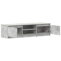 Mobile Porta TV Grigio Cemento 140x40x35,5 cm Legno Multistrato 800652