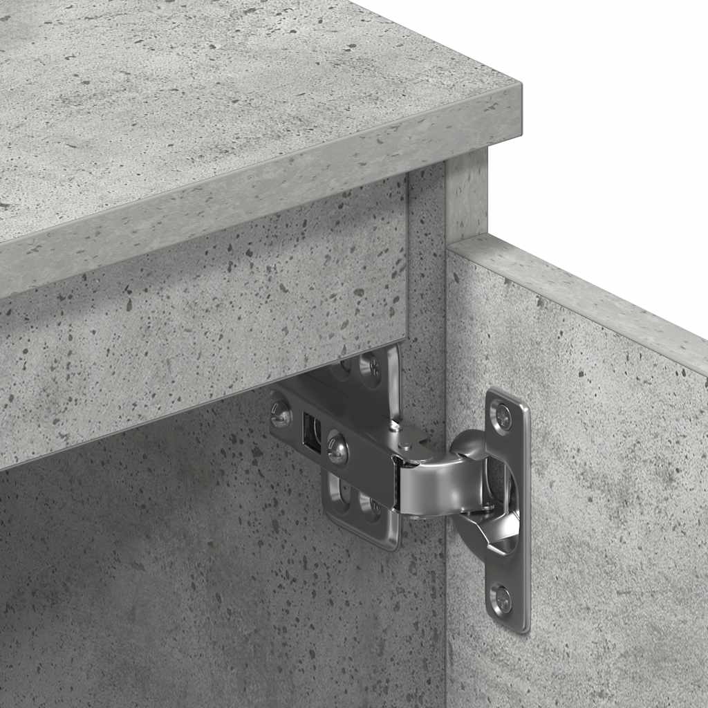 Mobile Porta TV Grigio Cemento 140x40x35,5 cm Legno Multistrato 800652