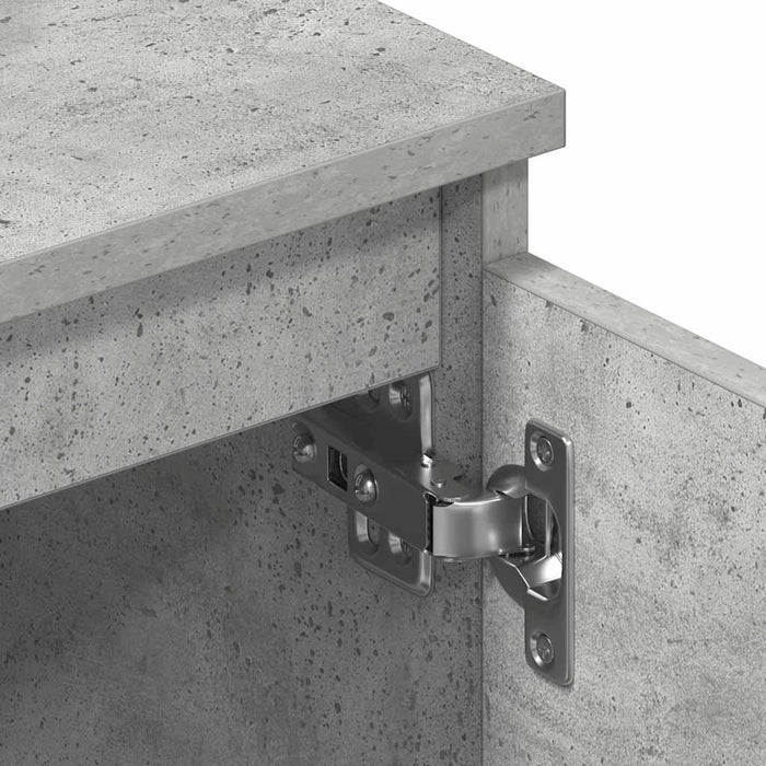 Mobile Porta TV Grigio Cemento 140x40x35,5 cm Legno Multistrato 800652