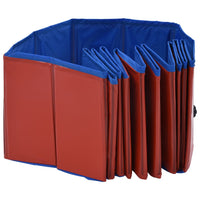 Piscina per Cani Pieghevole Rossa 120x30 cm in PVC 170823