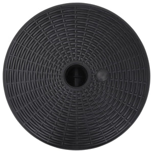 Base per Ombrellone Riempibile con Sabbia/Acqua 24L Nera 47855