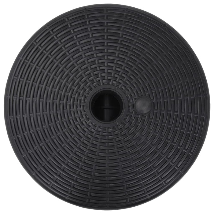 Base per Ombrellone Riempibile con Sabbia/Acqua 24L Nera 47855