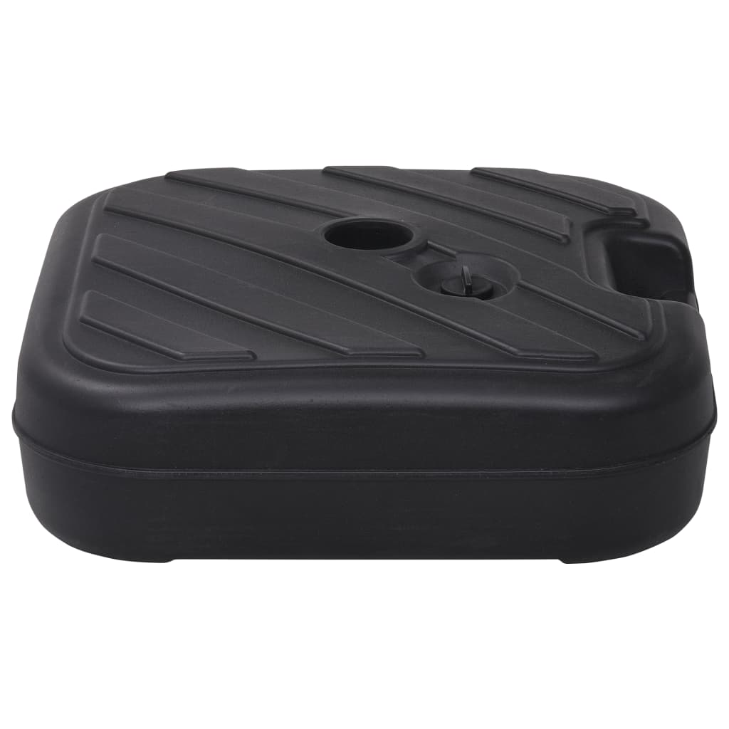Base per Ombrellone Riempibile con Sabbia/Acqua 24L Nera 47856