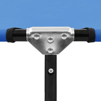 Lettino Prendisole Pieghevole Blu in Acciaio 47754