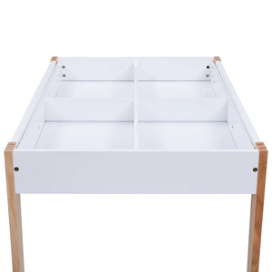 Set Sedie e Tavolo Lavagna per Bambini 3 pz Nero e Bianco