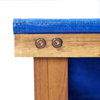 Rimessa per Legna da Ardere 105x38x115 cm in Massello di Acacia 46566