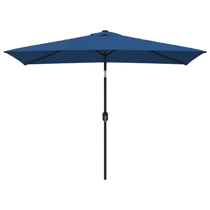 Ombrellone da Esterni con Palo in Metallo 300x200cm Azzurro