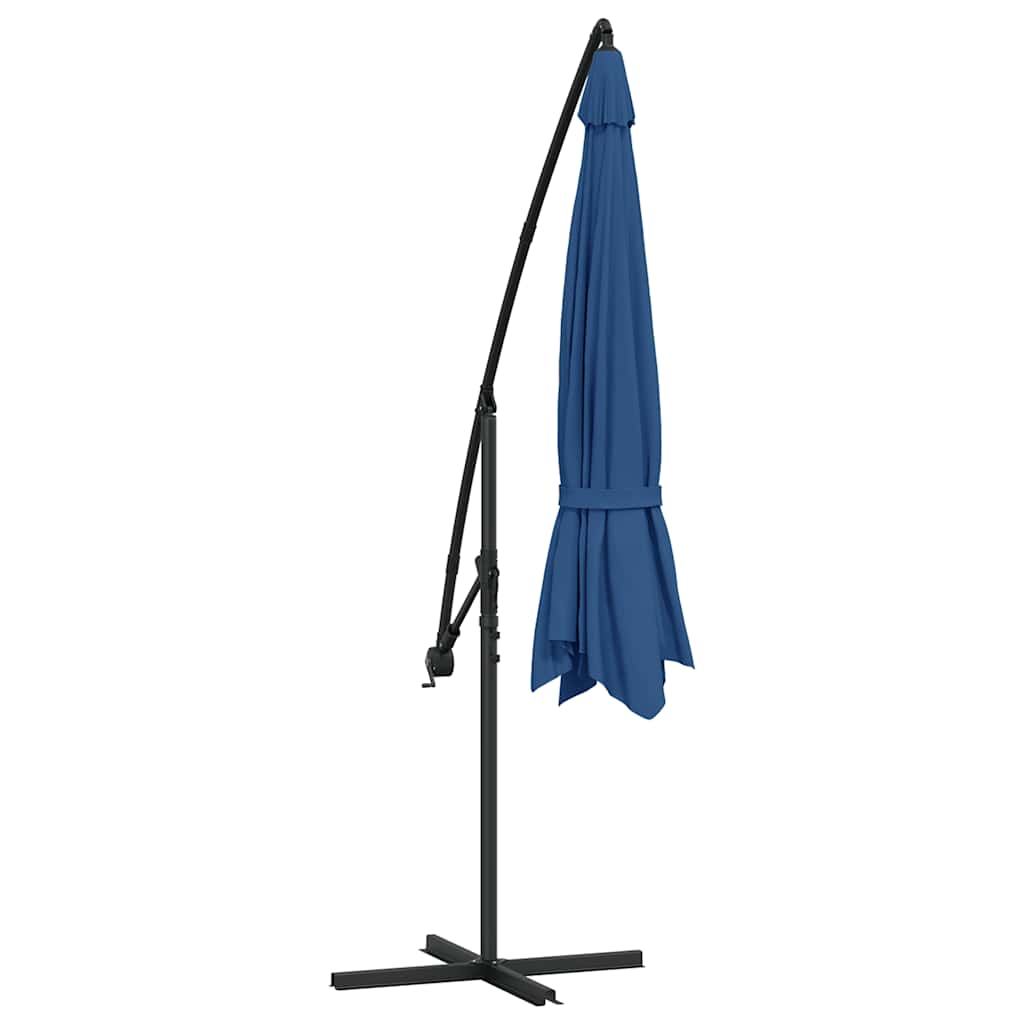 Ombrellone a Sbalzo Palo in Alluminio 350 cm Blu 47131