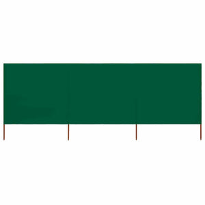 Paravento a 3 Pannelli in Tessuto 400x80 cm Verde