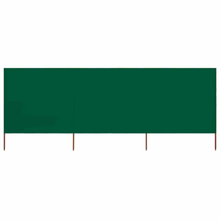 Paravento a 3 Pannelli in Tessuto 400x80 cm Verde