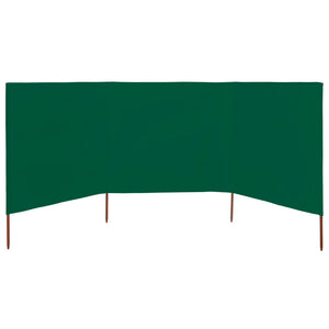 Frangivista 3 pannelli in tessuto 400 x 80 cm verde 02_0008817