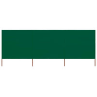 Paravento a 3 Pannelli in Tessuto 400x160 cm Verde cod mxl 54651