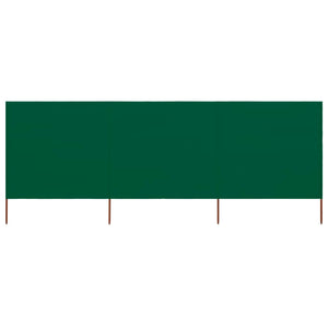Paravento a 3 Pannelli in Tessuto 400x160 cm Verde cod mxl 54651