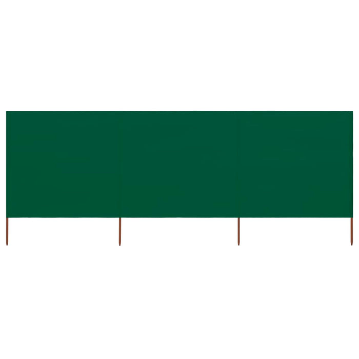 Paravento a 3 Pannelli in Tessuto 400x160 cm Verde cod mxl 54651