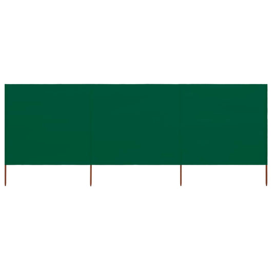 Frangivista 3 pannelli in tessuto 400 x 160 cm verde 02_0008811