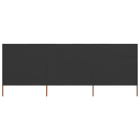 Paravento a 3 Pannelli in Tessuto 400x160 cm Antracite cod mxl 61804