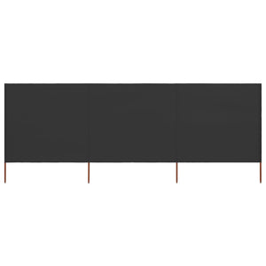 Frangivista 3 pannelli in tessuto 400 x 160 cm antracite 02_0008806