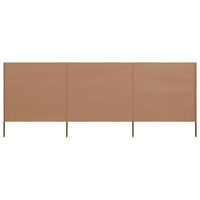 Paravento a 3 Pannelli in Tessuto 400x160 cm Grigio Talpa cod mxl 57544