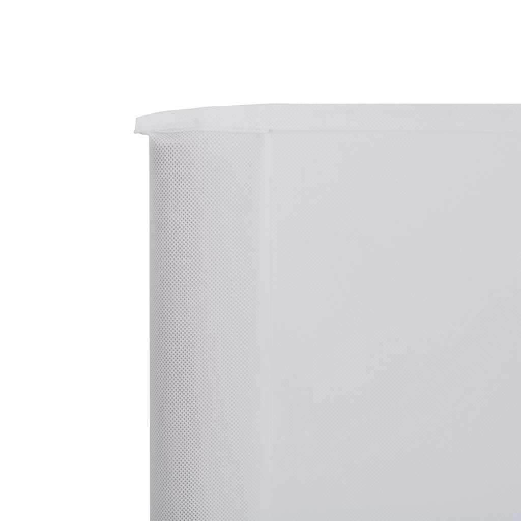 Paravento a 5 Pannelli in Tessuto 600x80 cm Bianco Sabbia cod mxl 17964