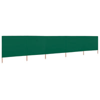 Paravento a 5 Pannelli in Tessuto 600x160 cm Verde cod mxl 55070