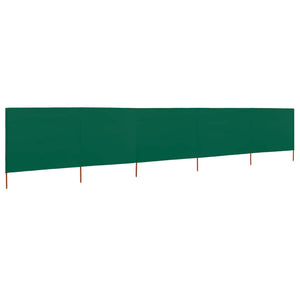 Paravento a 5 Pannelli in Tessuto 600x160 cm Verde cod mxl 55070