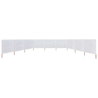 Paravento a 9 Pannelli in Tessuto 1200x160 cm Bianco Sabbia cod mxl 16562