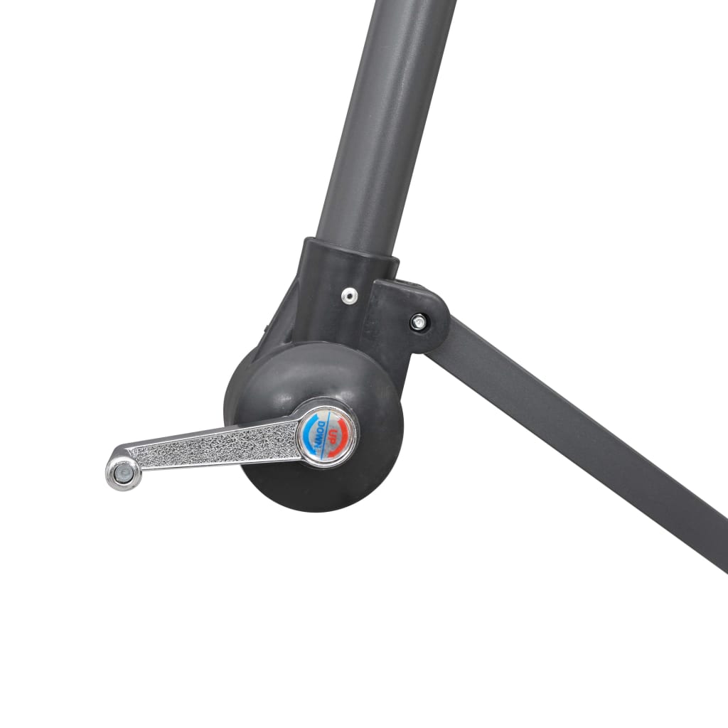 Ombrellone a Sbalzo Bianco 3 m Palo in Alluminio 47220