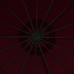 Ombrellone a sospensione 3 m palo in alluminio bordeaux 02_0008725