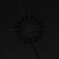 Ombrellone da esterno sospeso palo 3 m alluminio nero 02_0008726