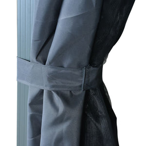 Gazebo con Tenda 400 x 300 cm Antracite in Alluminio 48045