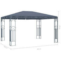 Gazebo 400x300 cm Antracite 48049