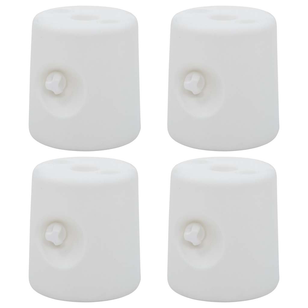 Pesi per Gazebo 4 pz in PE Bianchi 47688