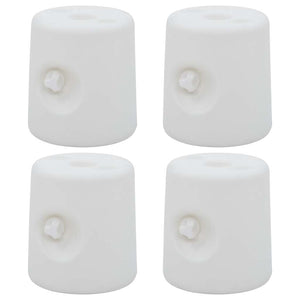 Pesi per Gazebo 4 pz in PE Bianchi 47688