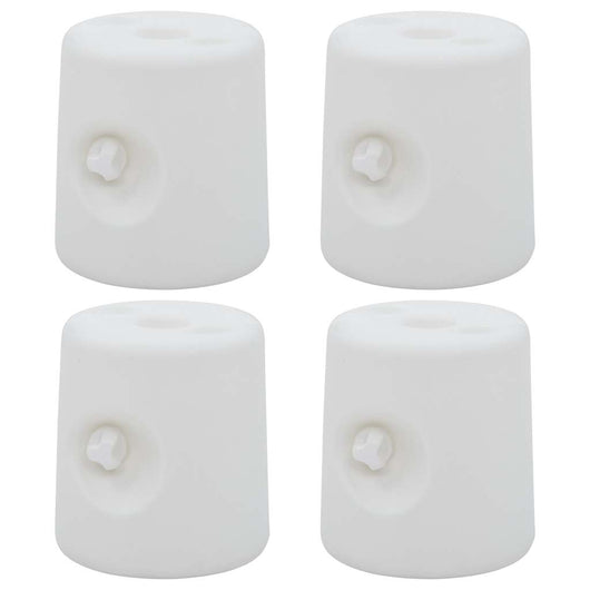 Pesi per Gazebo 4 pz in PE Bianchi 47688