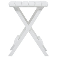 Tavolo da Giardino Pieghevole 45,5x38,5x50cm Bianco  cod mxl 34434