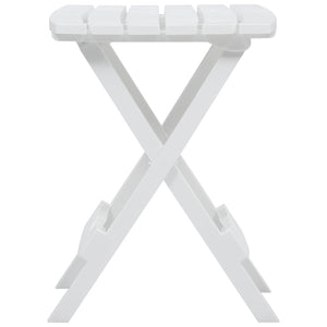 Tavolo da Giardino Pieghevole 45,5x38,5x50cm Bianco  cod mxl 34434