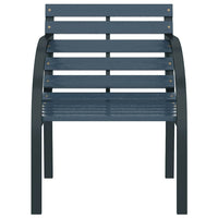 Sedie da Giardino 2 pz Grigie in Legno