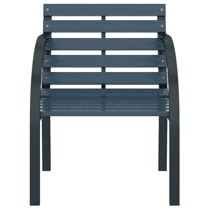 Sedie da Giardino 2 pz Grigie in Legno