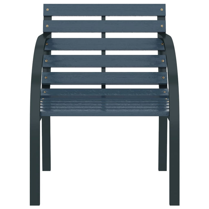 Sedie da Giardino 2 pz Grigie in Legno 47938