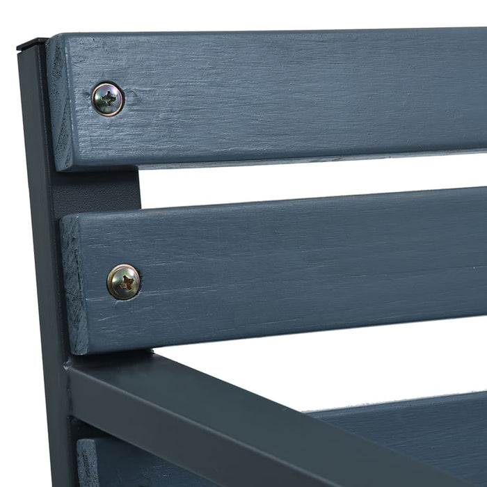 Sedie da Giardino 2 pz Grigie in Legno 47938