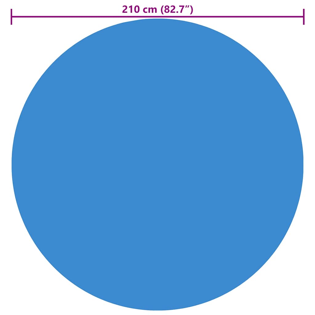 Copertura per Piscina Blu 210 cm in PE 92144