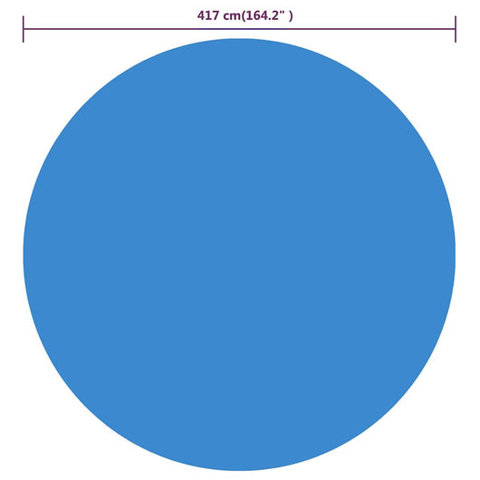 Copertura per Piscina Blu 417 cm in PE 92146