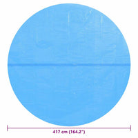 Copertura per Piscina Blu 417 cm in PE 92146